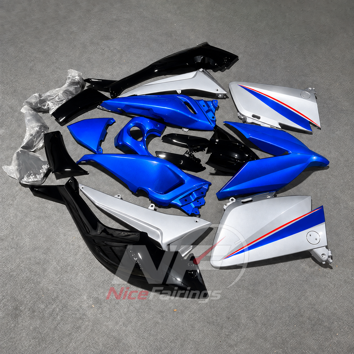 Painted Replacement Body Panels Compatible with 2015-2016 YAMAHA TMAX530 | NiceFairings - front angle image