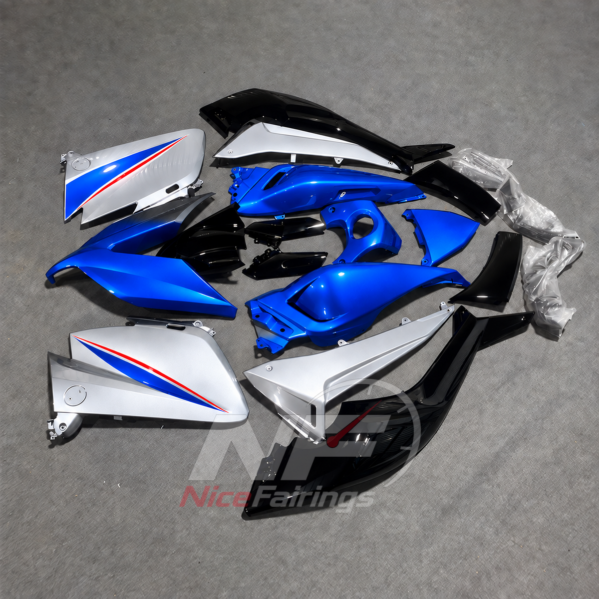 Painted Replacement Body Panels Compatible with 2015-2016 YAMAHA TMAX530 | NiceFairings - side angle image