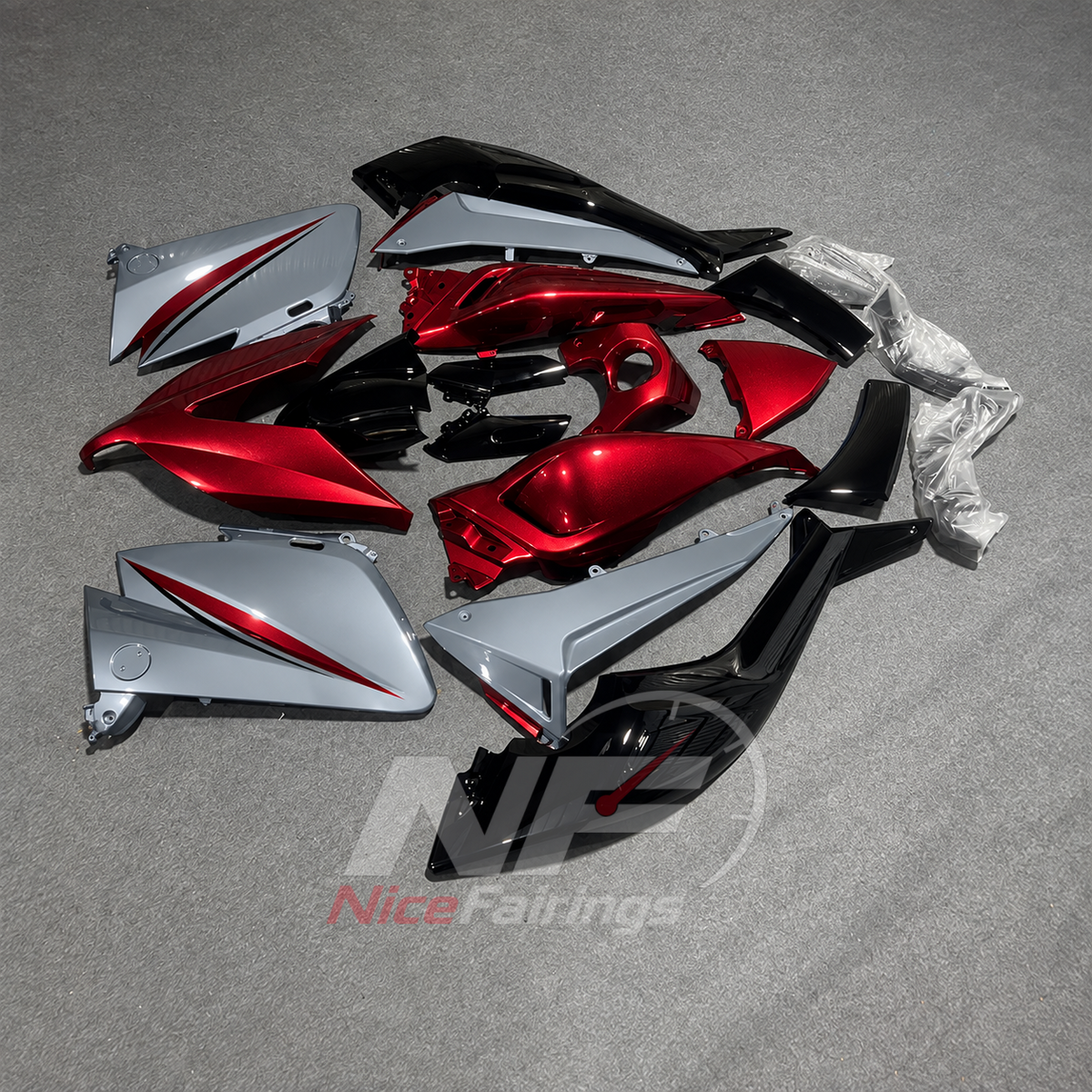 Replacement ABS Injection Fairing Kit Fits 2015-2016 YAMAHA TMAX530 | NiceFairings - side angle image