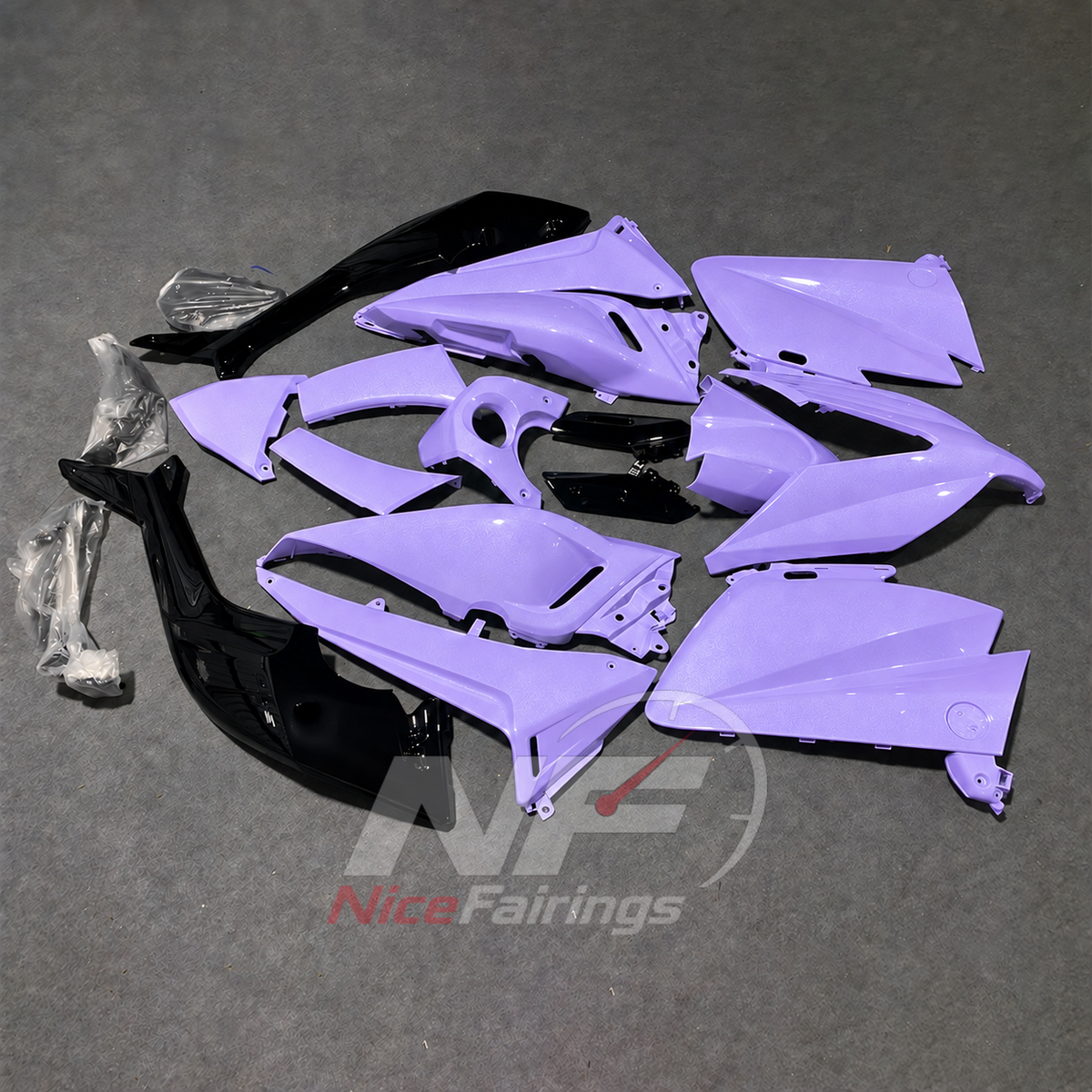Aftermarket Purple ABS Plastic Fairing Kit Fits YAMAHA TMAX530 2015-2016 | NiceFairings - side angle image