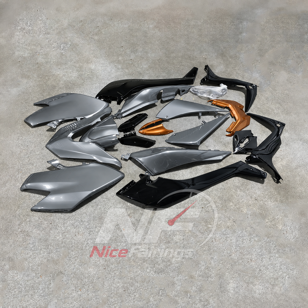 Aftermarket Sportbike Fairing Set Fits YAMAHA TMAX530 SJ14 2017-2019 | NiceFairings - front angle image
