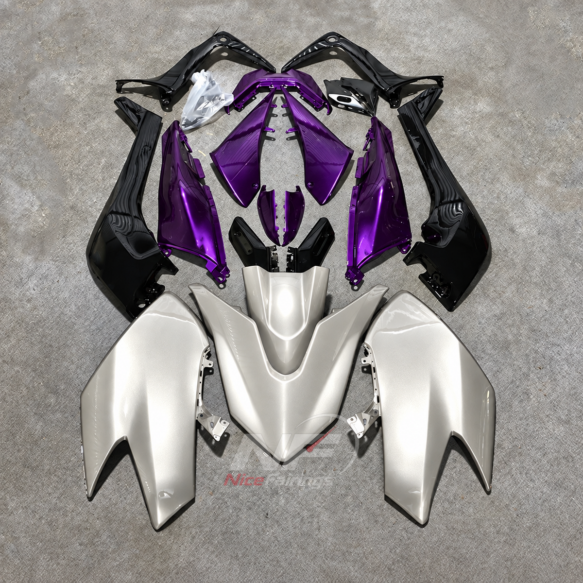 Race-Grade ABS Cowling Panels Compatible with 2017-2019 YAMAHA TMAX530 SJ14 | NiceFairings - paint design NO.4 option image