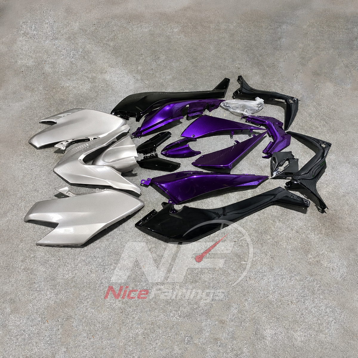 Painted Injection-Molded Fairing Set Fits YAMAHA TMAX530 SJ14 2017-2019 | NiceFairings - front angle image