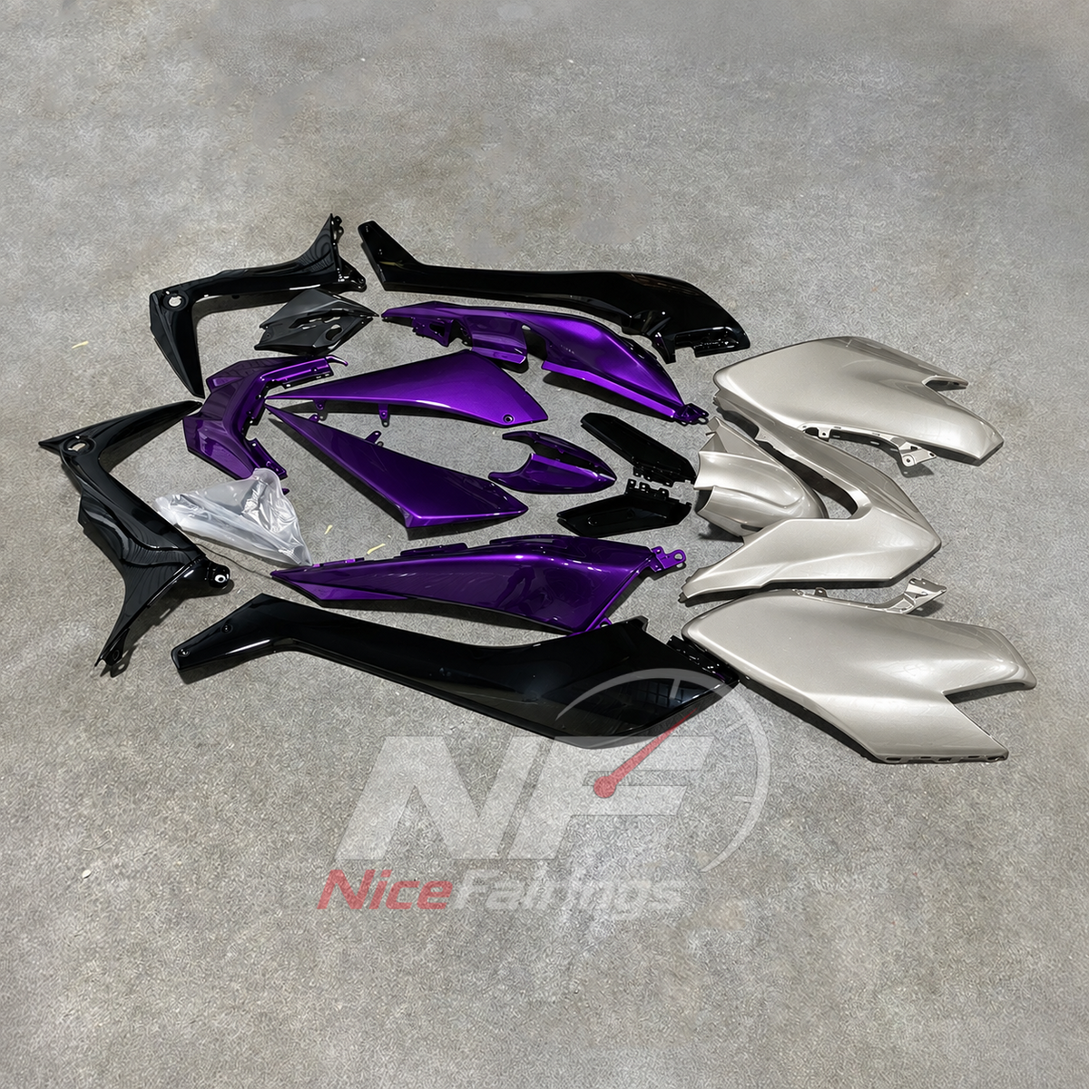 Painted Injection-Molded Fairing Set Fits YAMAHA TMAX530 SJ14 2017-2019 | NiceFairings - side angle image