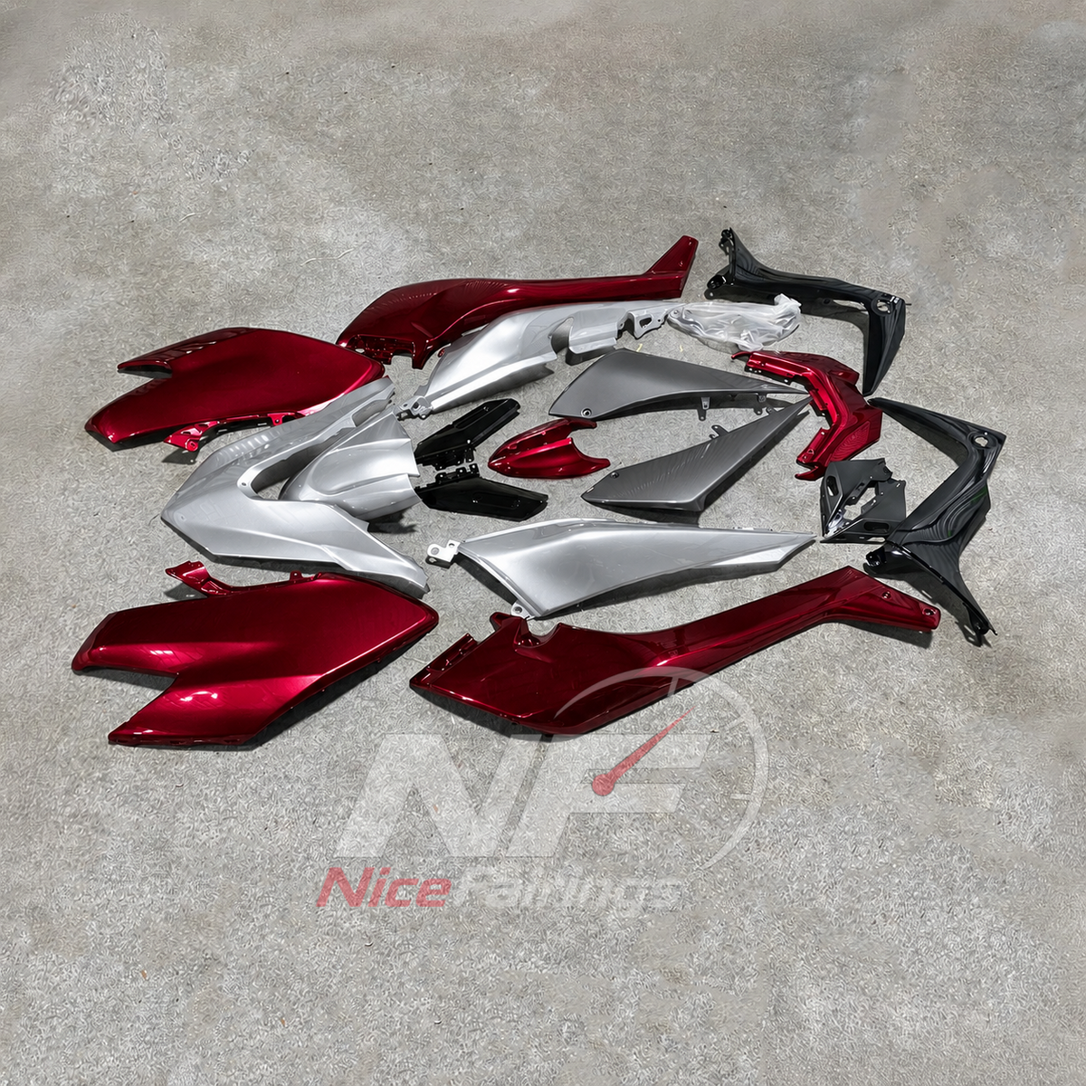 Race-Grade ABS Plastic Bodywork Kit Fits YAMAHA TMAX530 SJ14 2017-2019 | NiceFairings - side angle image