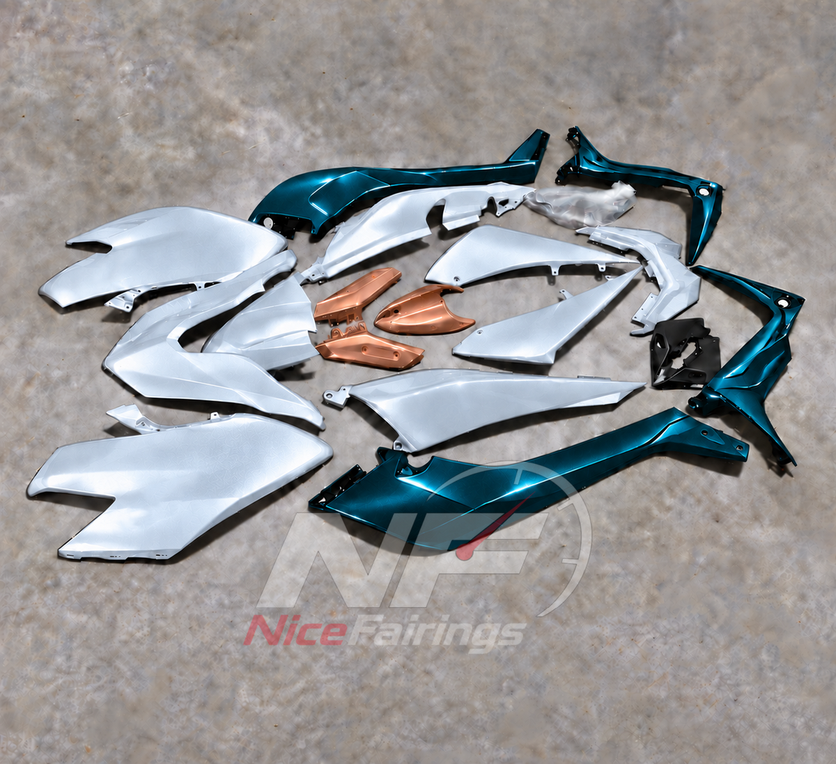 Replacement Sportbike Fairing Set Fits YAMAHA TMAX530 SJ14 2017-2019 | NiceFairings - front angle image