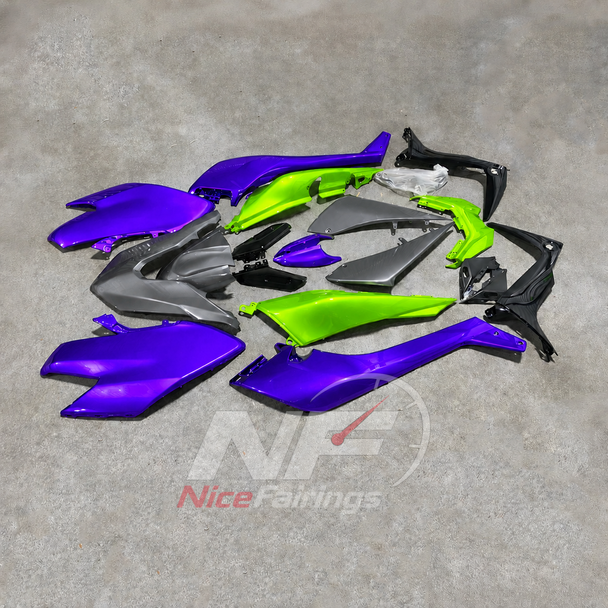 Injection-Molded Cowling Set Fits YAMAHA TMAX530 SJ14 2017-2019 | NiceFairings - side angle image