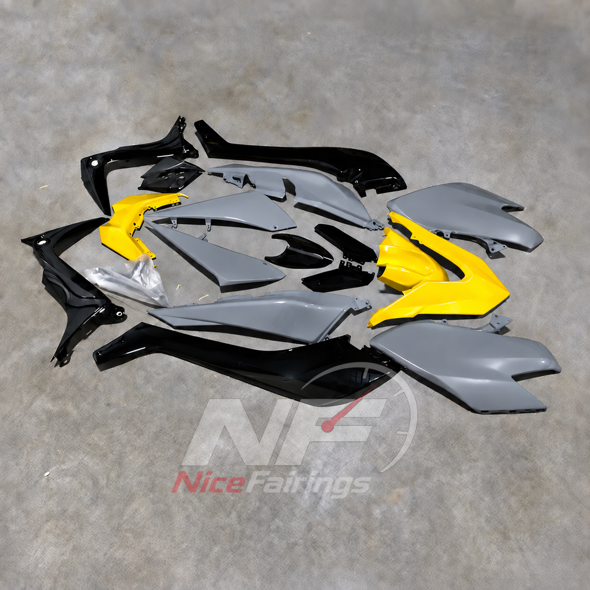 Replacement ABS Plastic Fairing Set Fits 2017-2019 YAMAHA TMAX530 SJ14 | NiceFairings - front angle image