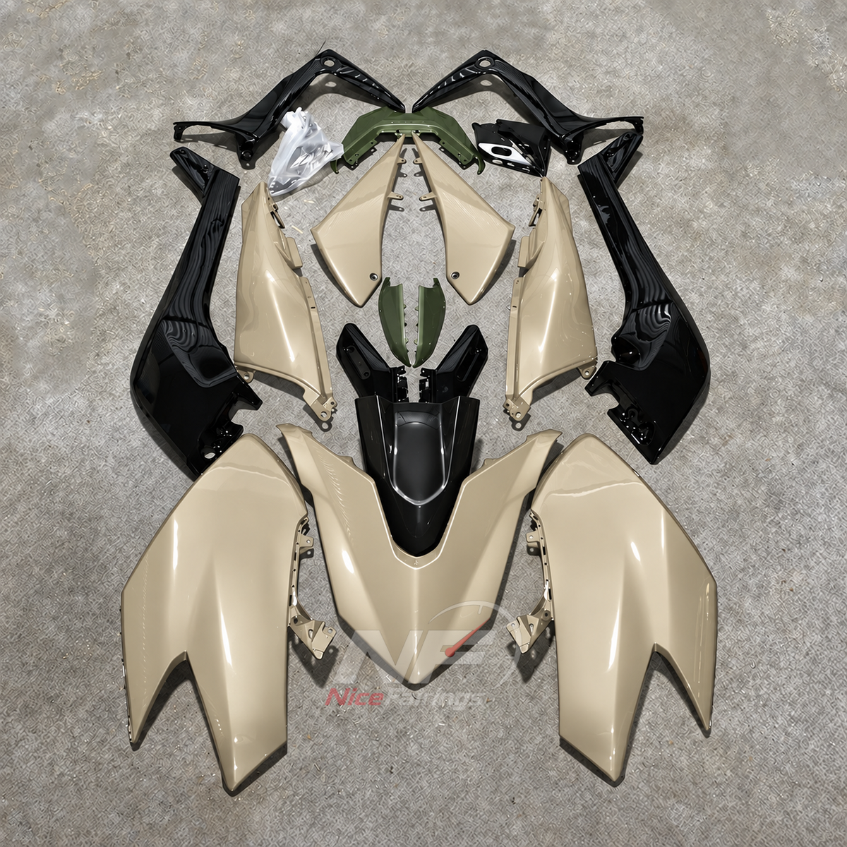 Replacement Orange Motorcycle Fairing Kit Fits YAMAHA TMAX530 SJ14 2017-2019 | NiceFairings - paint design NO.4 option image