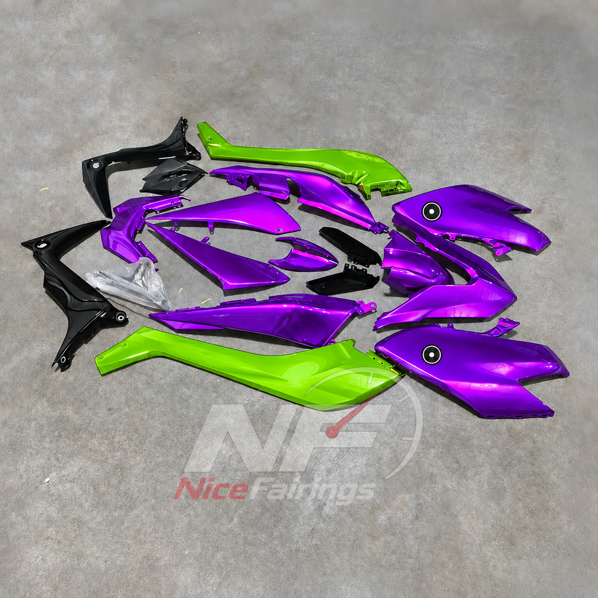 Replacement Purple ABS Plastic Fairing Kit Fits YAMAHA TMAX530 SJ14 2017-2019 | NiceFairings - front angle image