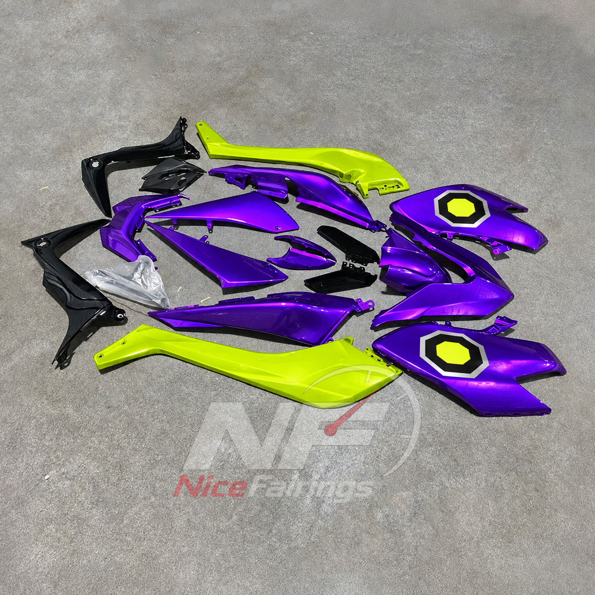 Race-Grade Purple Cowling Panel Set Fits YAMAHA TMAX530 SJ14 2017-2019 | NiceFairings - front angle image