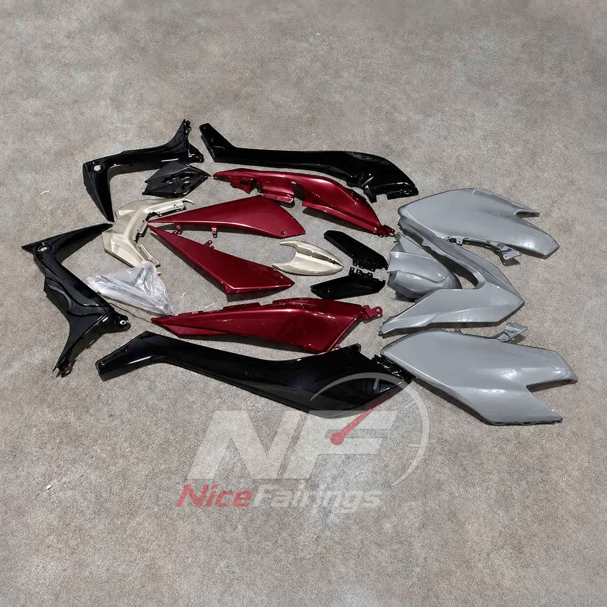 Aftermarket ABS Plastic Fairing Set Fits 2017-2019 YAMAHA TMAX530 SJ14 | NiceFairings - front angle image