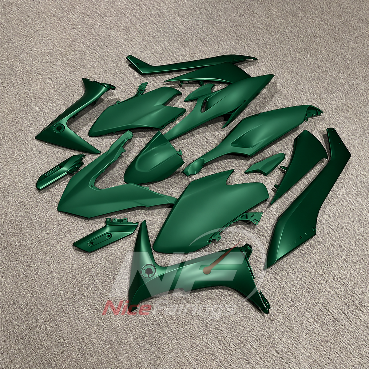 Fairing Kit Fits 2020-2021 YAMAHA TMAX560 - Deep Green Injection-Molded ABS | NiceFairings - front angle image