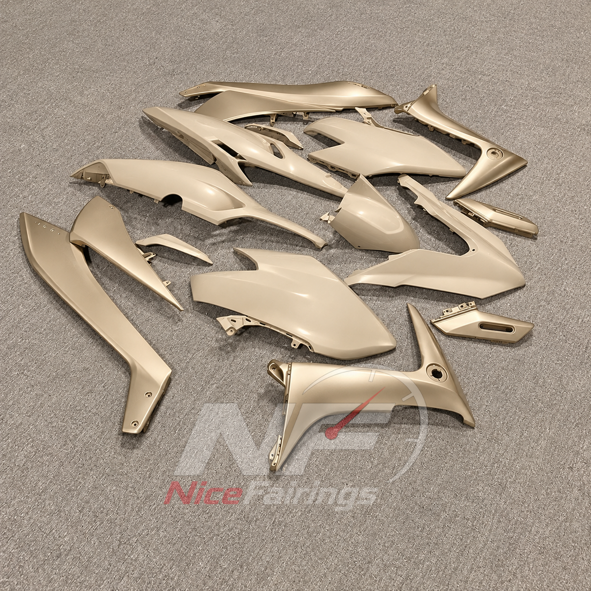 Fairing Kit Fits 2020-2021 YAMAHA TMAX560 - Beige ABS Plastic | NiceFairings - front angle image