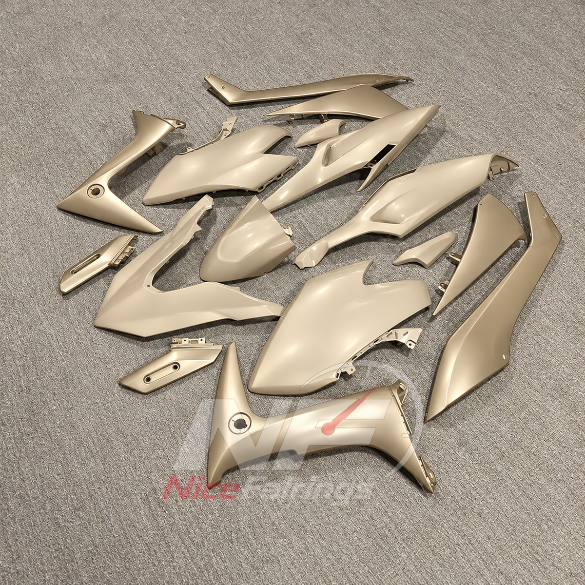 Fairing Kit Fits 2020-2021 YAMAHA TMAX560 - Beige ABS Plastic | NiceFairings - side angle image