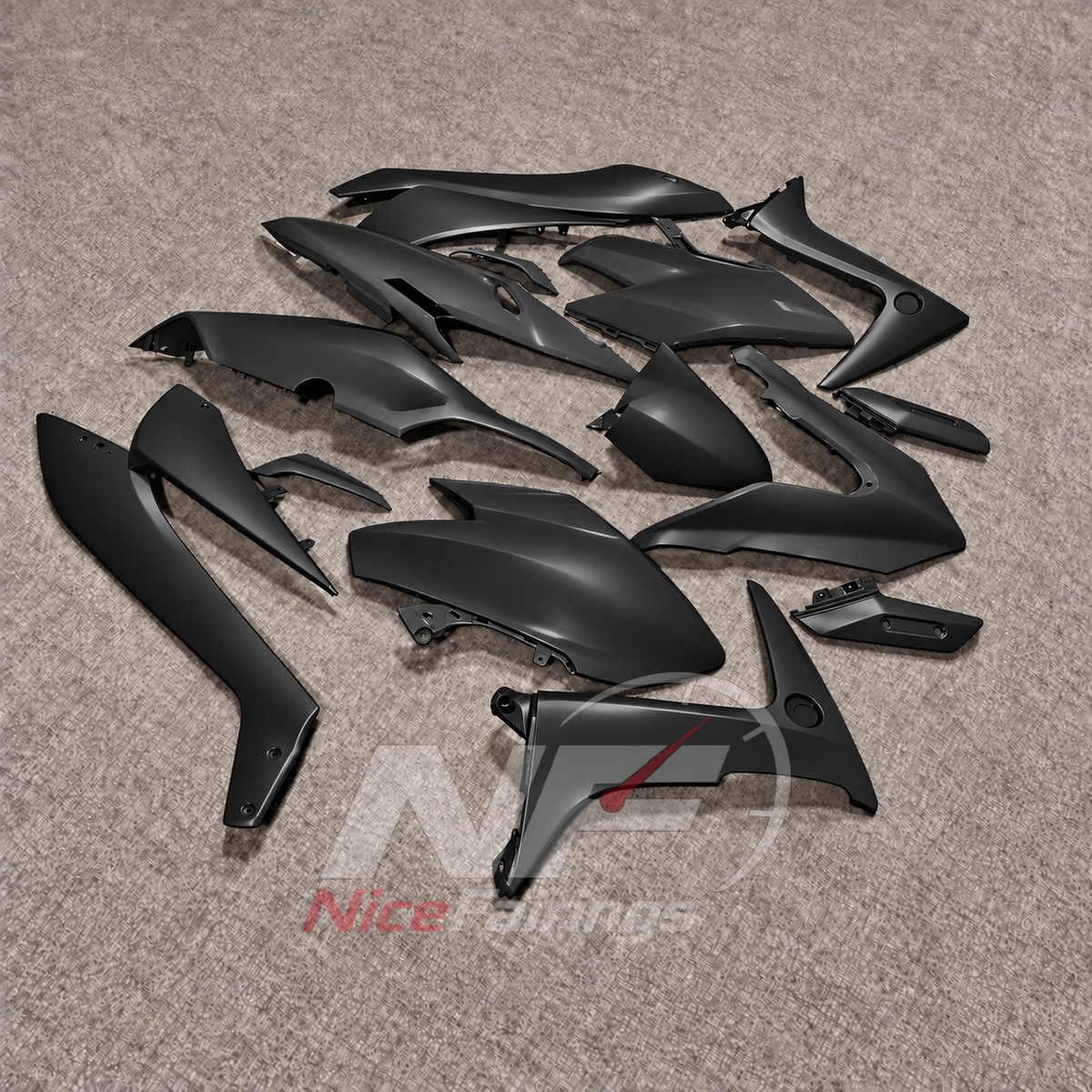 Motorcycle Fairing Kit Fits 2020-2021 YAMAHA TMAX560 - Black ABS Bodywork | NiceFairings - front angle image