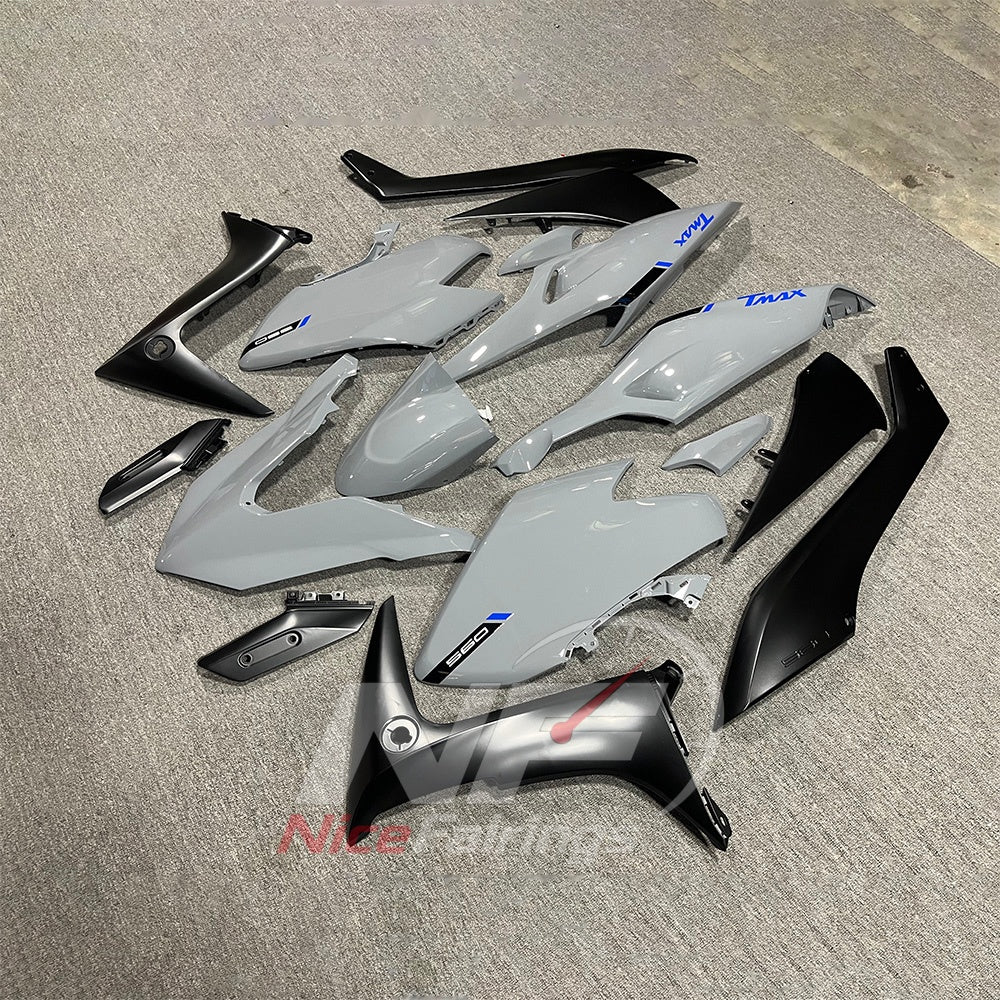 Fairing Kit Fits 2020-2021 YAMAHA TMAX560 - Outline Accents ABS Plastic | NiceFairings - front angle image