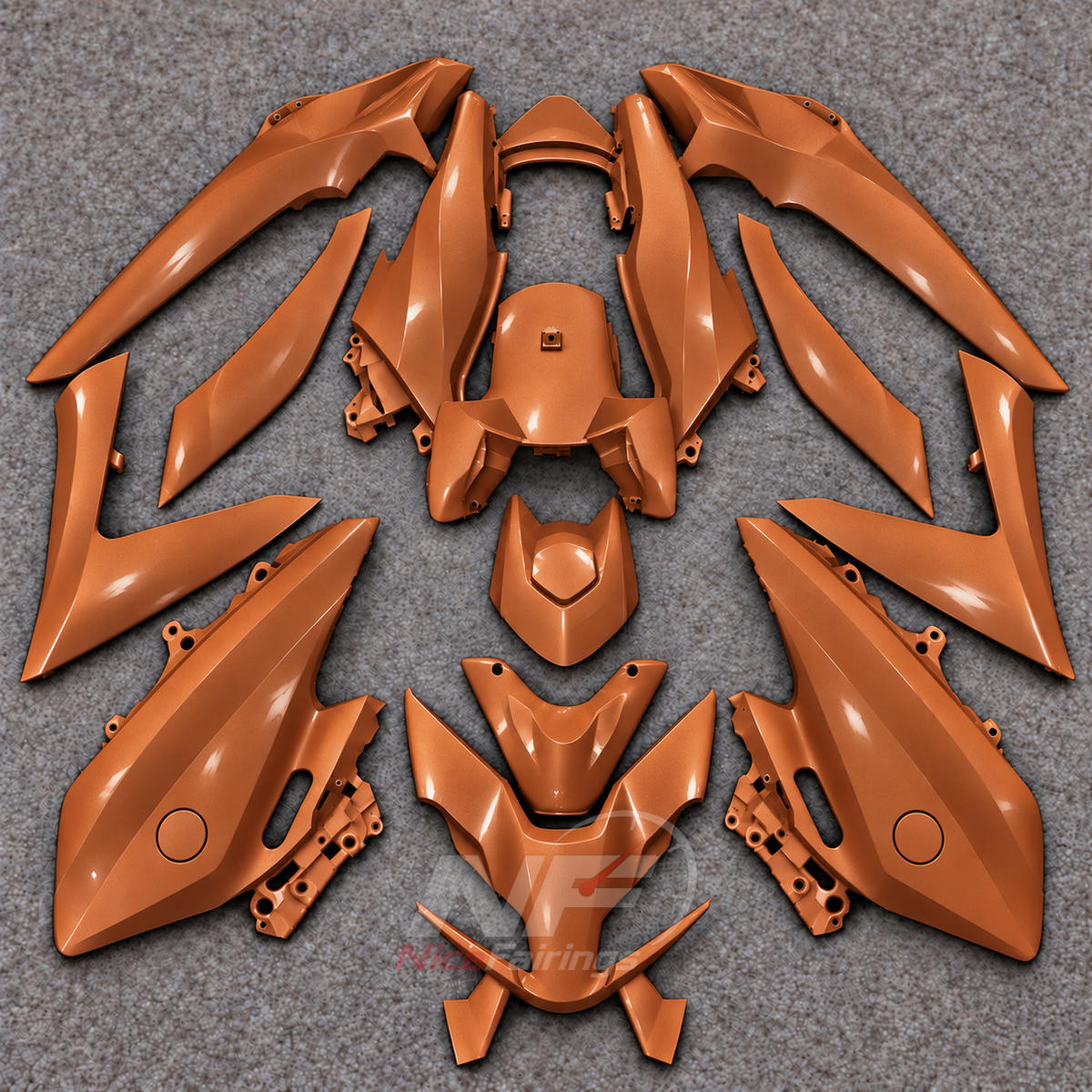 Fairing Kit Fits 2022-2024 YAMAHA TMAX560 - ABS Fairing Panels - Copper Brown | NiceFairings - main product image