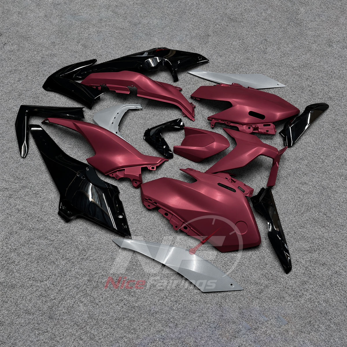 2025-2026 Yamaha TMAX560 ABS fairing kit - Burgundy Gray ABS Panels - view 3