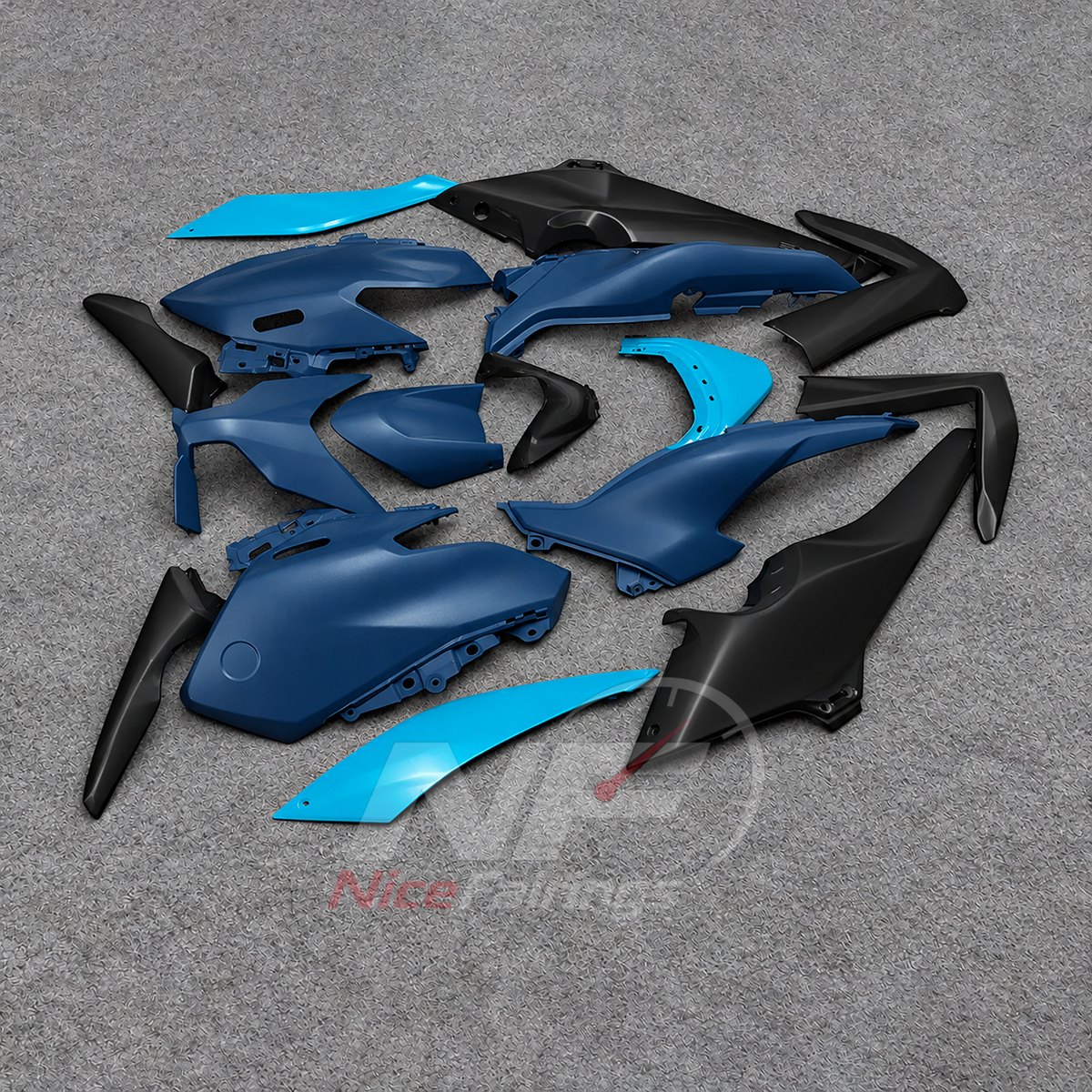 2025-2026 Yamaha TMAX560 ABS fairing kit - Navy Cyan ABS Panels - view 2
