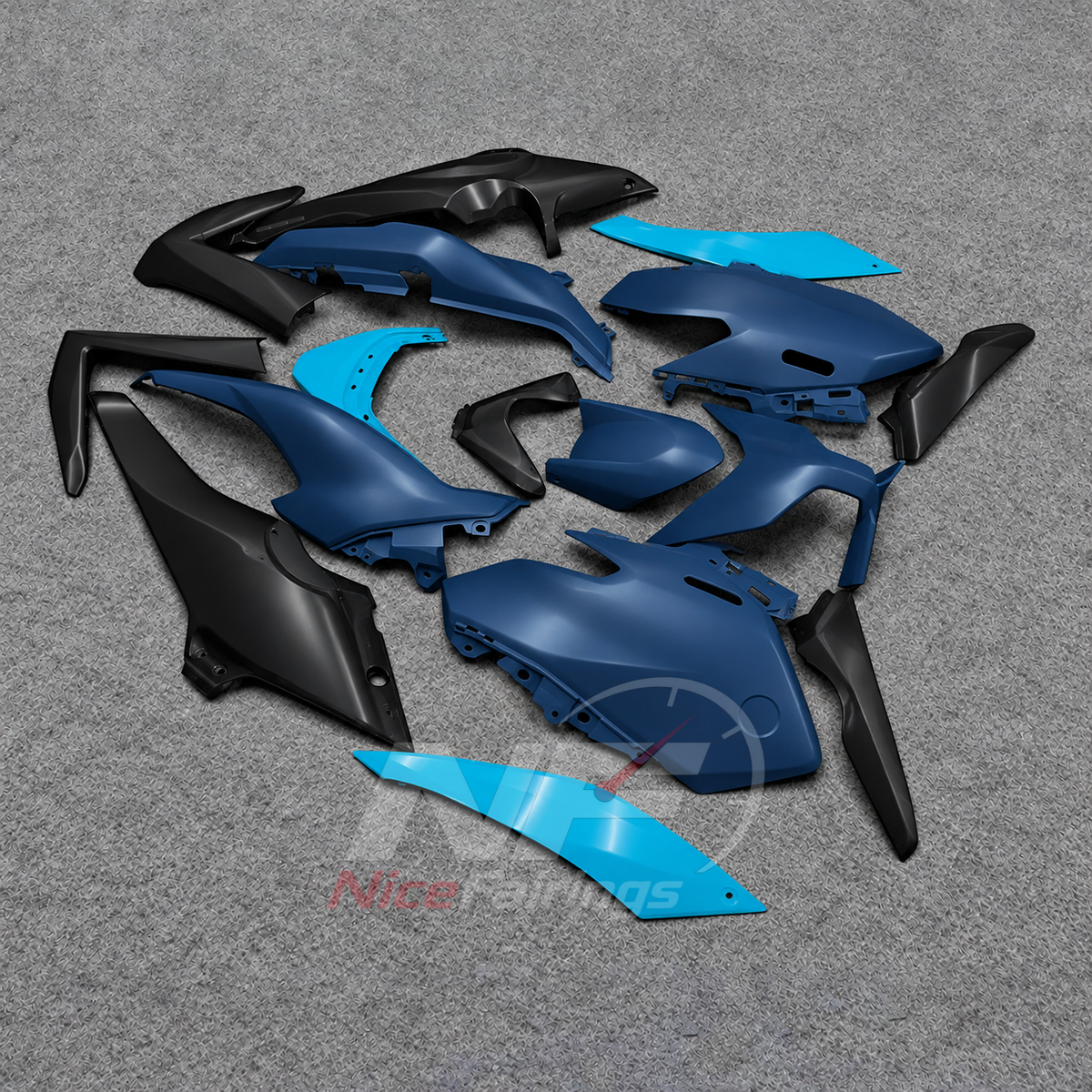 2025-2026 Yamaha TMAX560 ABS fairing kit - Navy Cyan ABS Panels - view 3