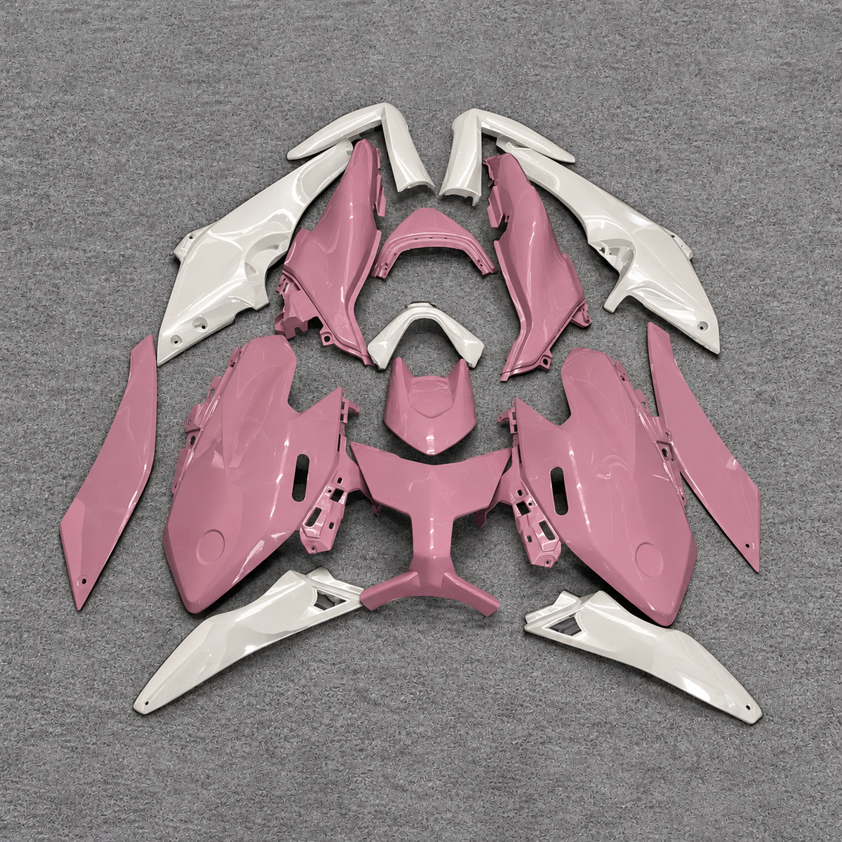 2025-2026 Yamaha TMAX560 ABS fairing kit - Pink White ABS Bodywork - NO.8 option