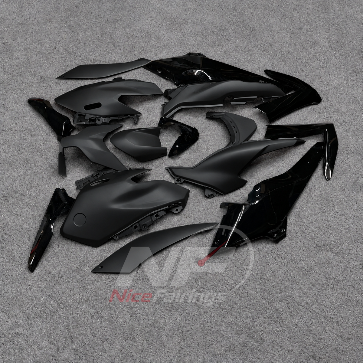 2025-2026 Yamaha TMAX560 ABS fairing kit - Black ABS Bodywork - view 3