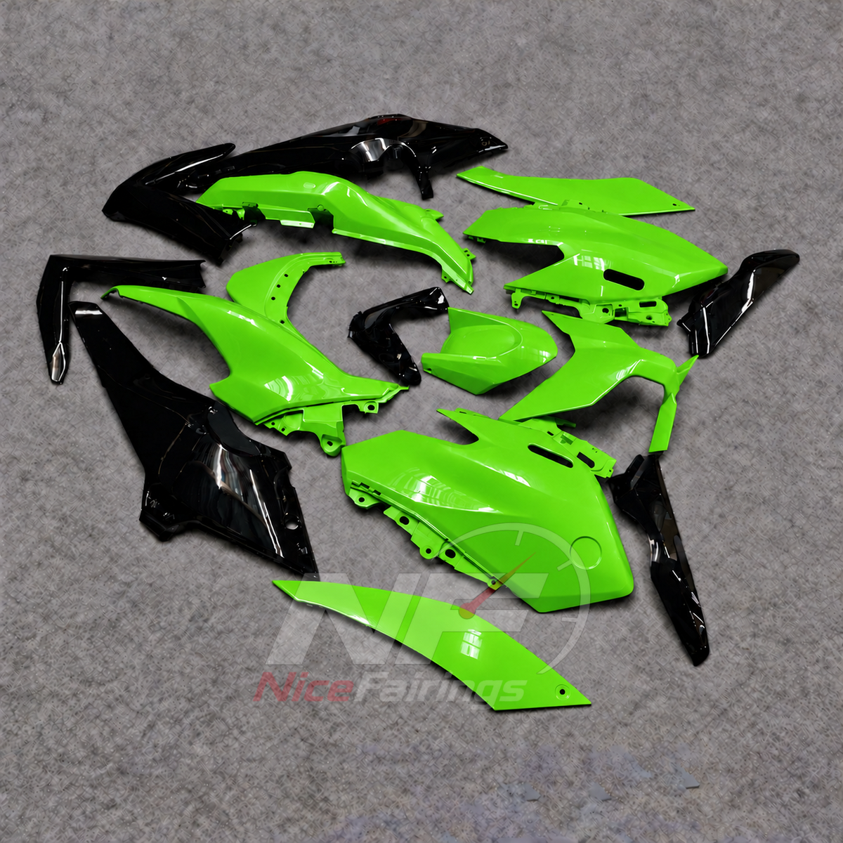 2025-2026 Yamaha TMAX560 ABS fairing kit - Bright Green ABS Panels - view 3