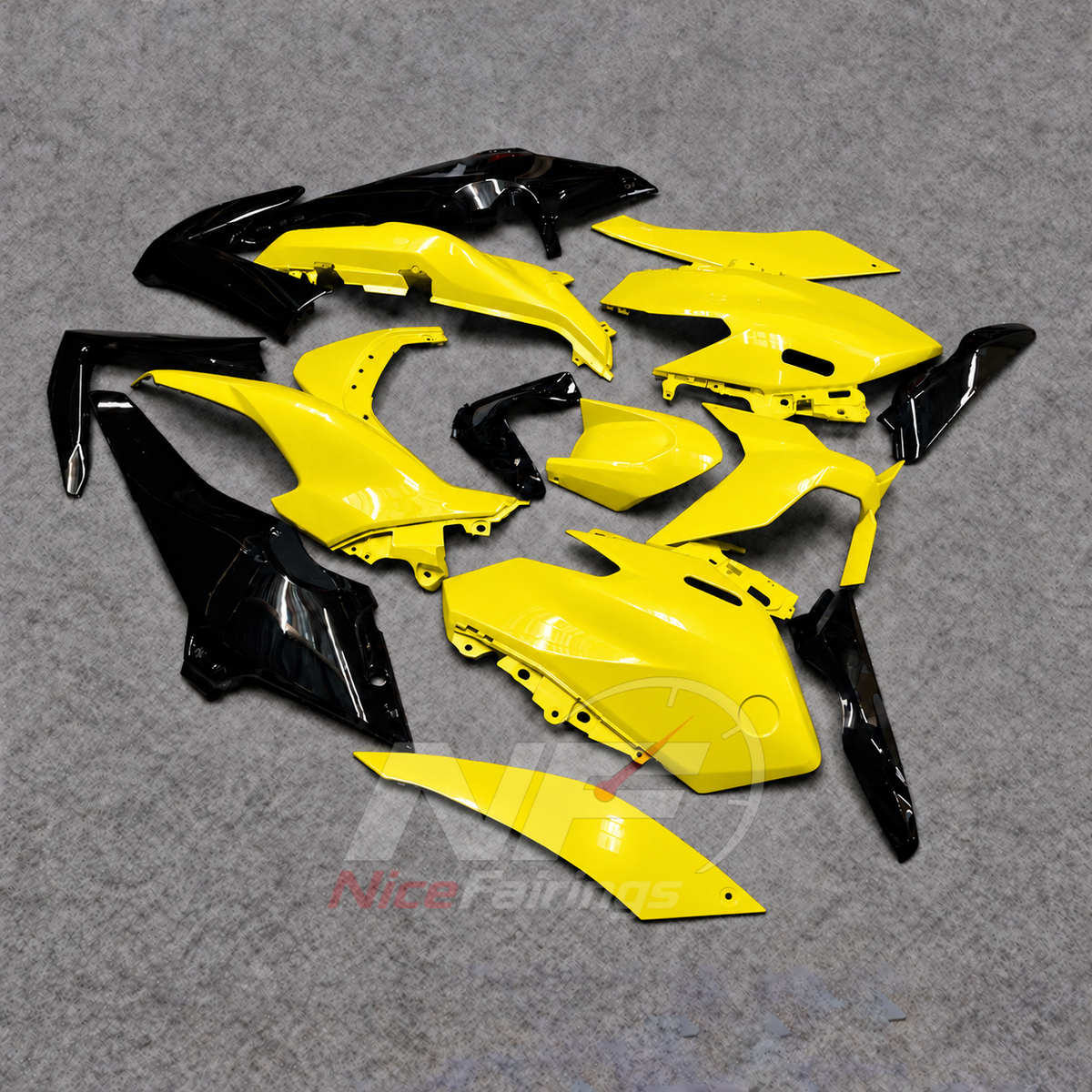 2025-2026 Yamaha TMAX560 ABS fairing kit - Yellow Black ABS Panels - view 2