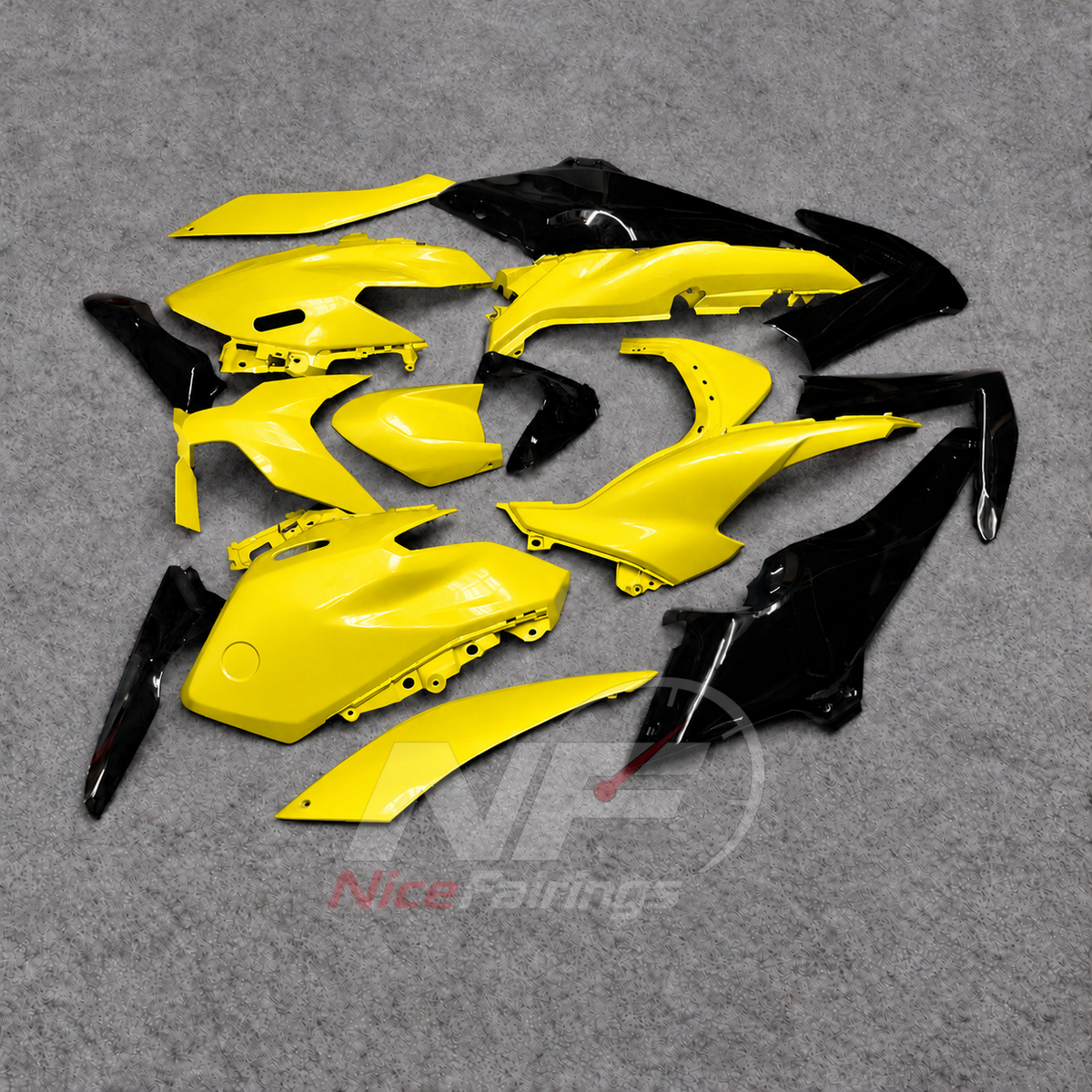 2025-2026 Yamaha TMAX560 ABS fairing kit - Yellow Black ABS Panels - view 3