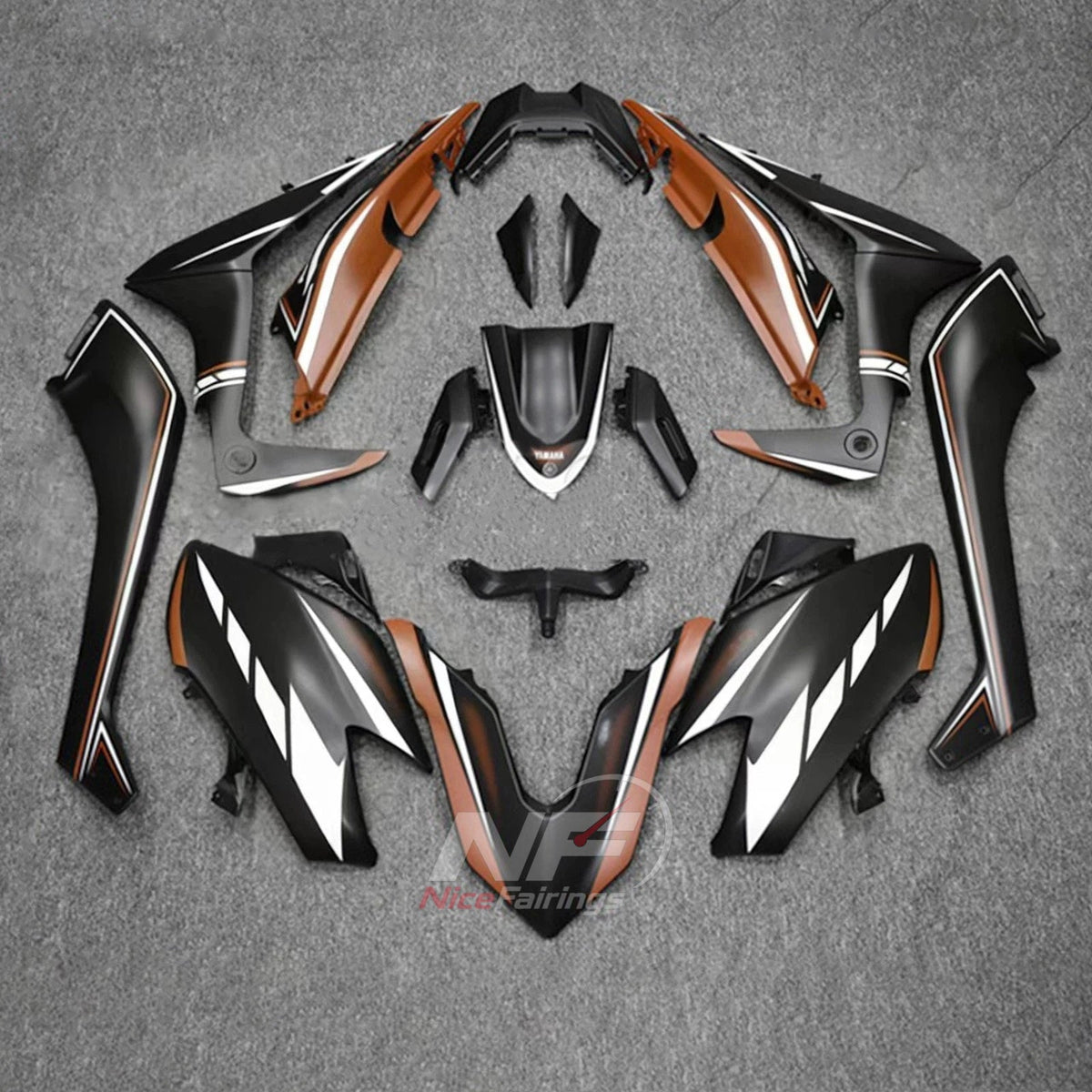 Custom-Painted ABS Plastic Bodywork Kit Fits YAMAHA TMAX530 SJ14 2017-2019 | NiceFairings - paint design NO.9 option image