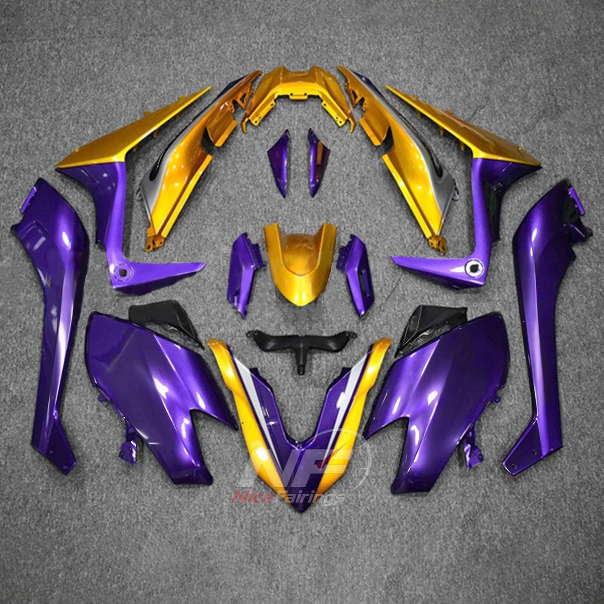 Injection-Molded Fairings Compatible with YAMAHA TMAX530 SJ14 2017-2019 | NiceFairings - paint design NO.7 option image