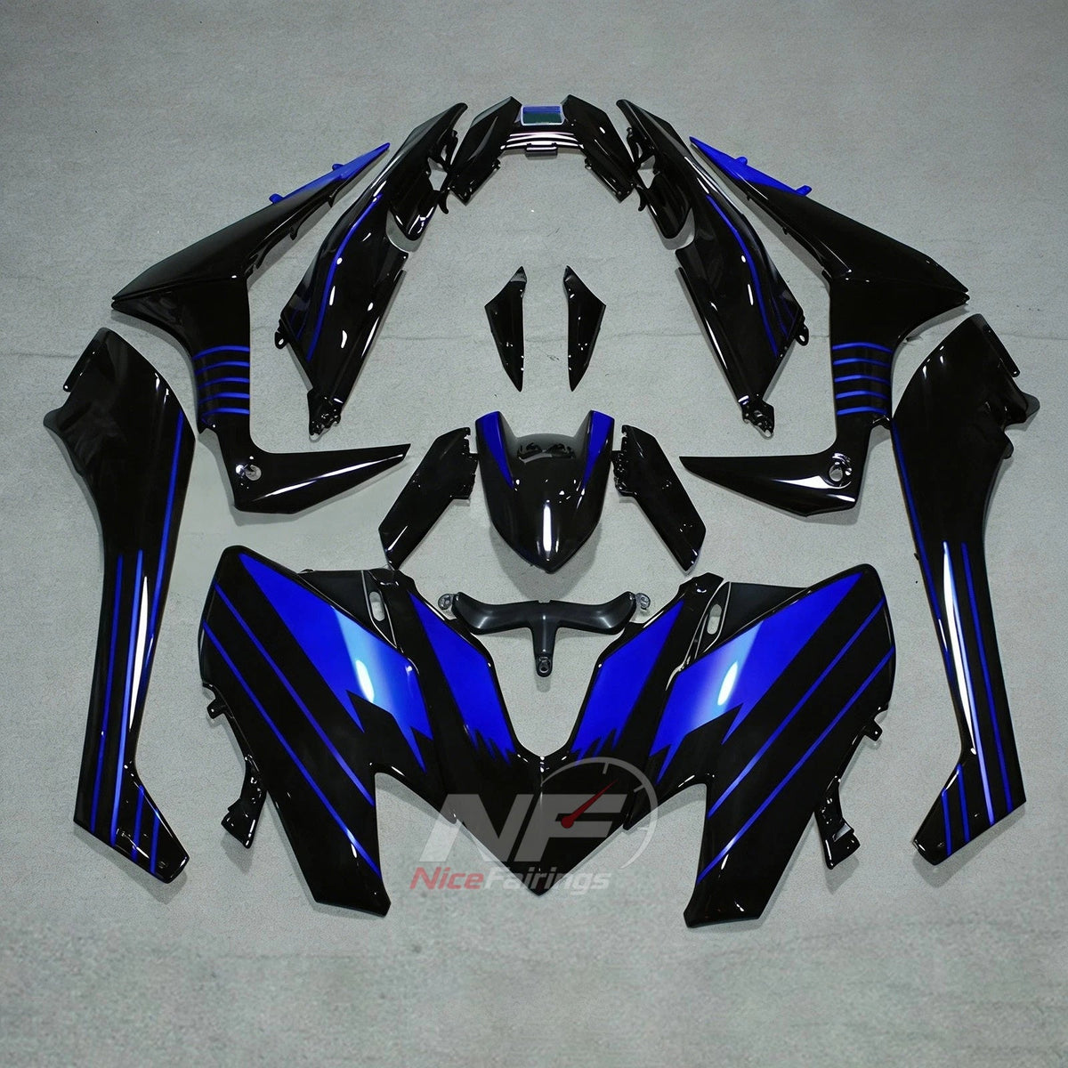 Custom-Painted ABS Cowling Panels Compatible with 2017-2019 YAMAHA TMAX530 SJ14 | NiceFairings - paint design NO.8 option image