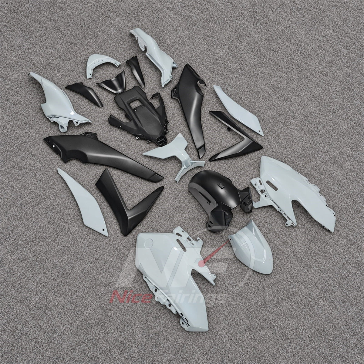 2025-2026 Yamaha TMAX560 ABS fairing kit - White Black Scooter Bodywork - view 2