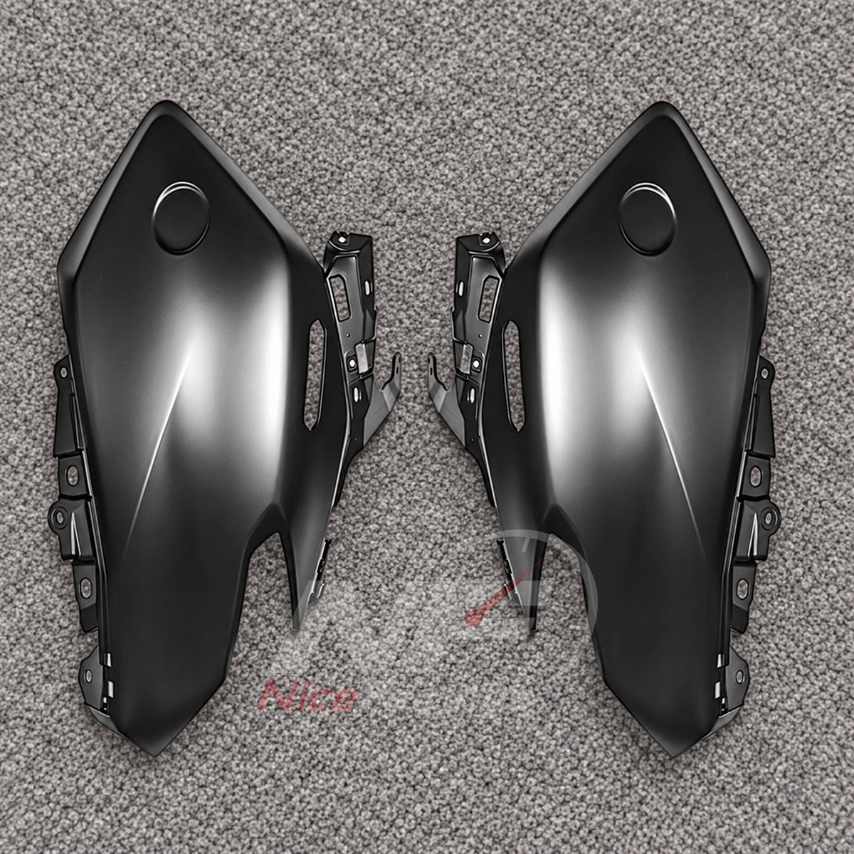 2025-2026 Yamaha TMAX560 ABS fairing kit - Dark Gray Black Fairings - view 4