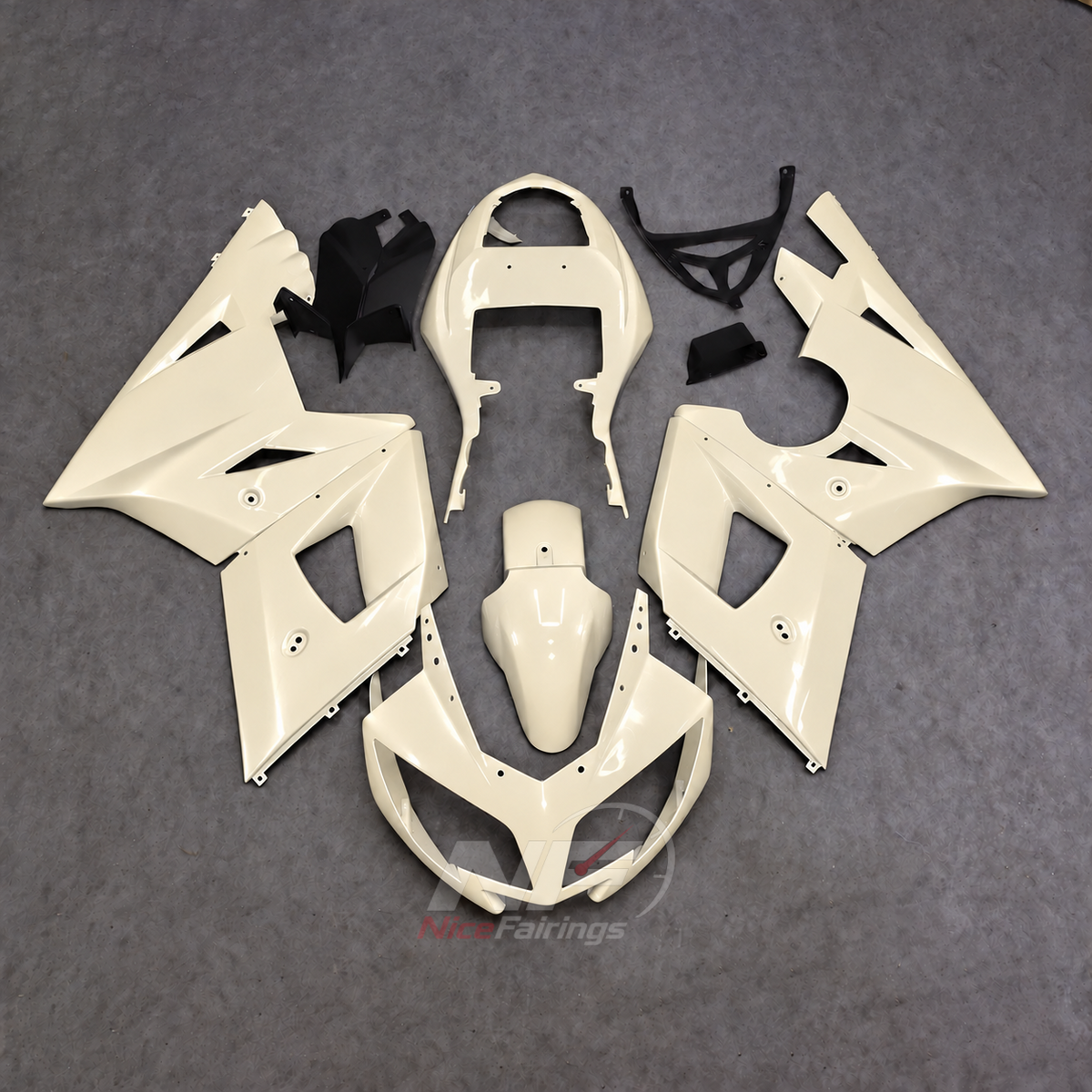 Aftermarket Fairing Kit Fits 2003-2005 TRIUMPH Daytona 600/650 - Handmade ABS Bodywork - Ivory | NiceFairings - main product image