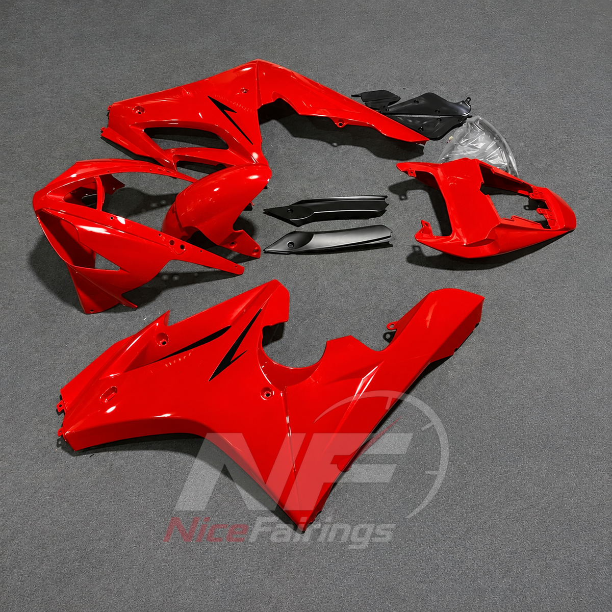 Fairing Kit Fits 2006-2008 TRIUMPH Daytona 675 - ABS Plastic Bodywork - Red | NiceFairings - front angle image