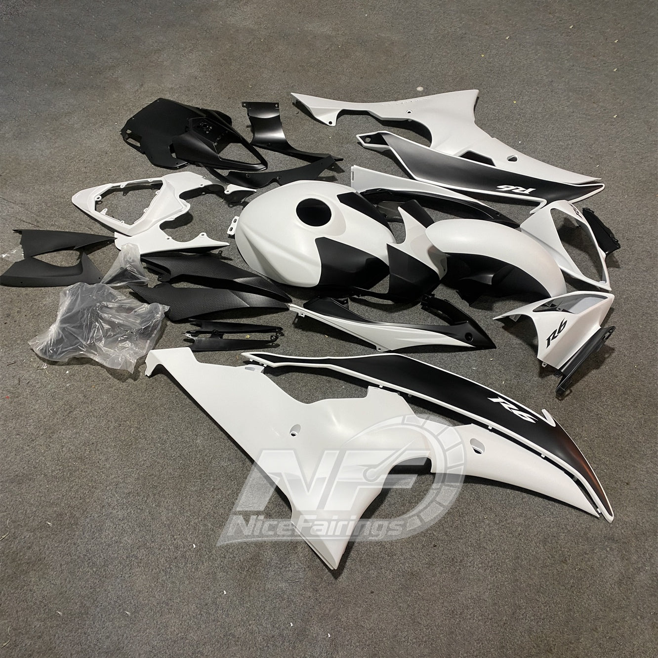 Pre-Drilled ABS Injection Fairing Kit For Yamaha YZF R6 2008-2016 Body Set