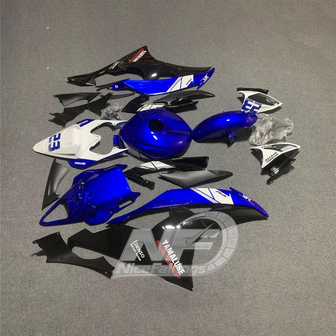 Yamaha YZF R6 2008-2016 motorcycle fairings kit angle view