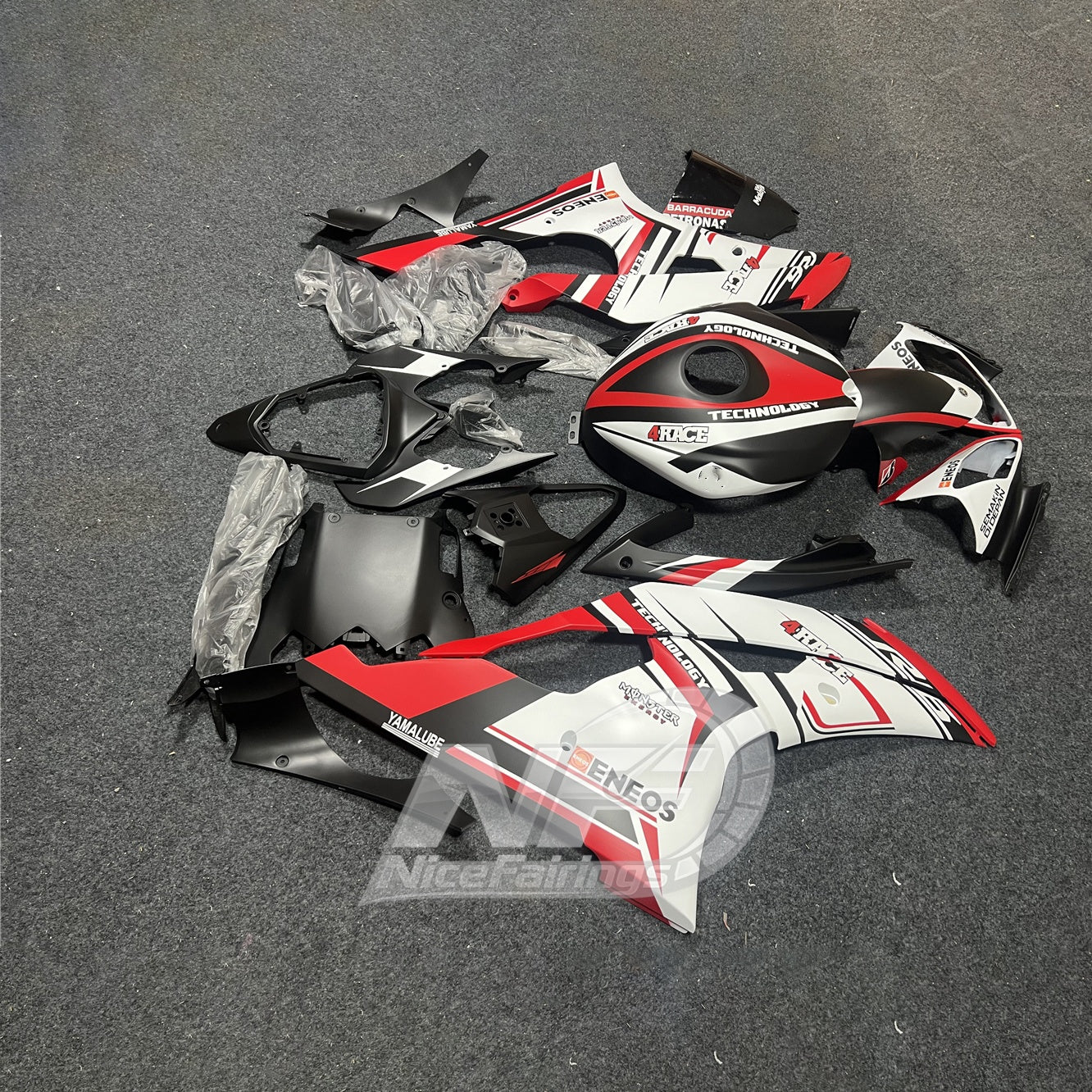 Yamaha YZF-R6 2008-2016 Injection Molded Cowlings Kit Full Plastics