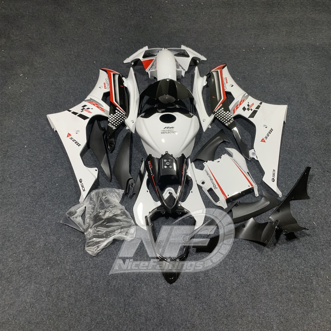 Scratch-Resistant Painted Fairing Kit For YAMAHA YZF-R6 2008-2016