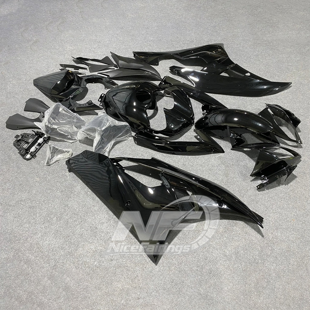 Injection ABS Glossy Black Fairing Kit For YAMAHA YZF-R6 2008-2016 Set
