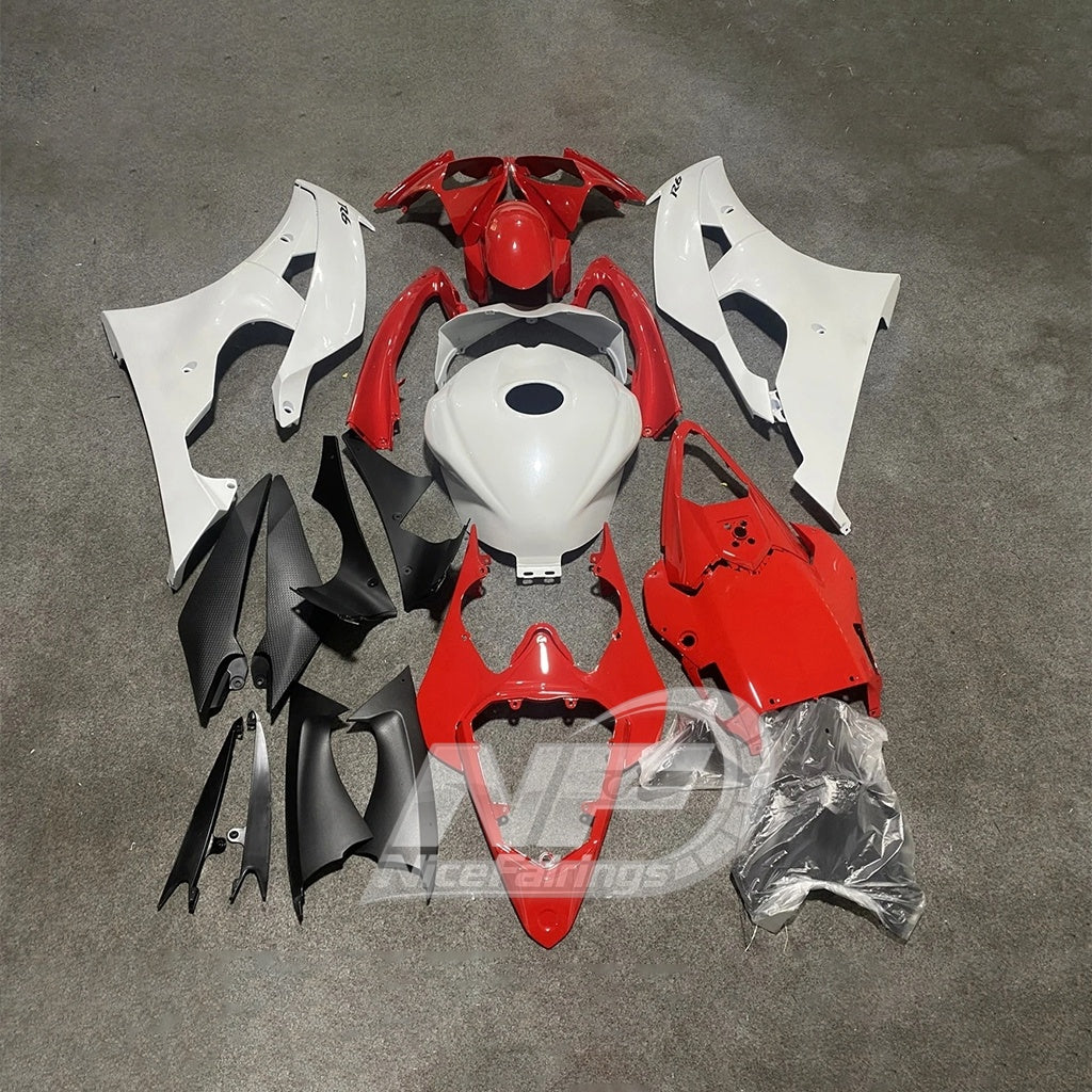 Complete Red White Motorcycle Fairing Kit for Yamaha YZF-R6 2008-2016