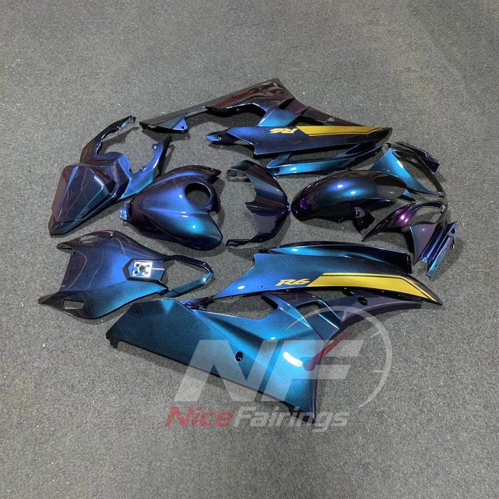 Sportbike Fairing Set Fits YAMAHA YZF-R6 RJ11 2006-2007 | NiceFairings - front angle image