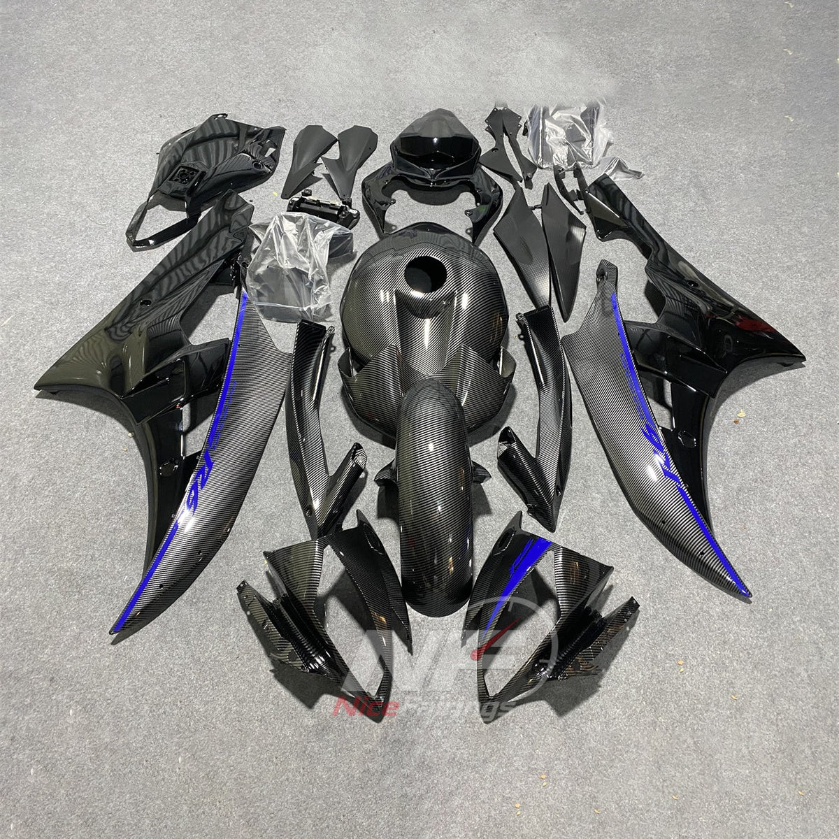 Replacement Purple Injection-Molded Bodywork Set Fits 2006-2007 YAMAHA YZF-R6 RJ11 | NiceFairings - paint design NO.4 option image