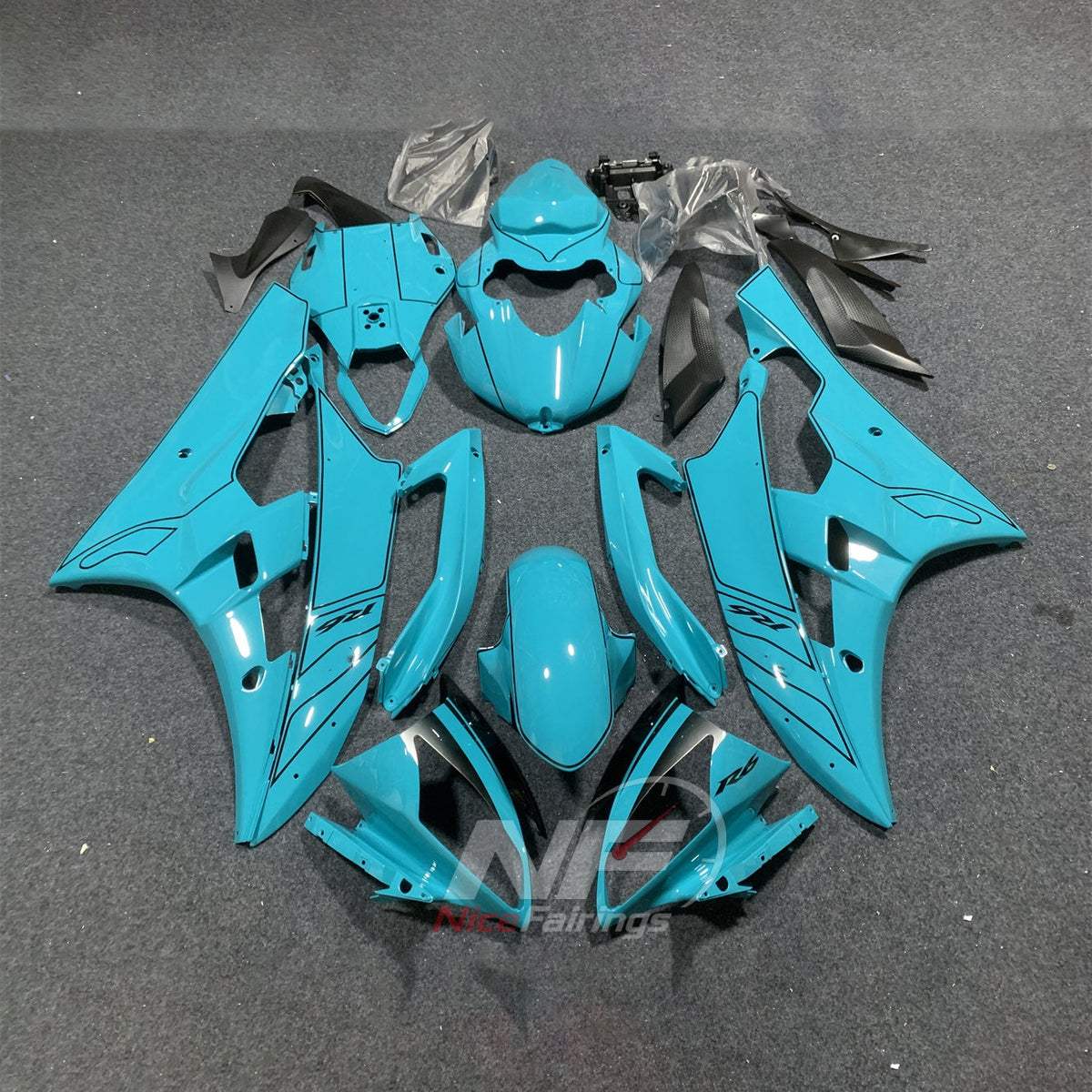 Aftermarket Blue Replacement Body Panels Compatible with 2006-2007 YAMAHA YZF-R6 RJ11 | NiceFairings - main product image