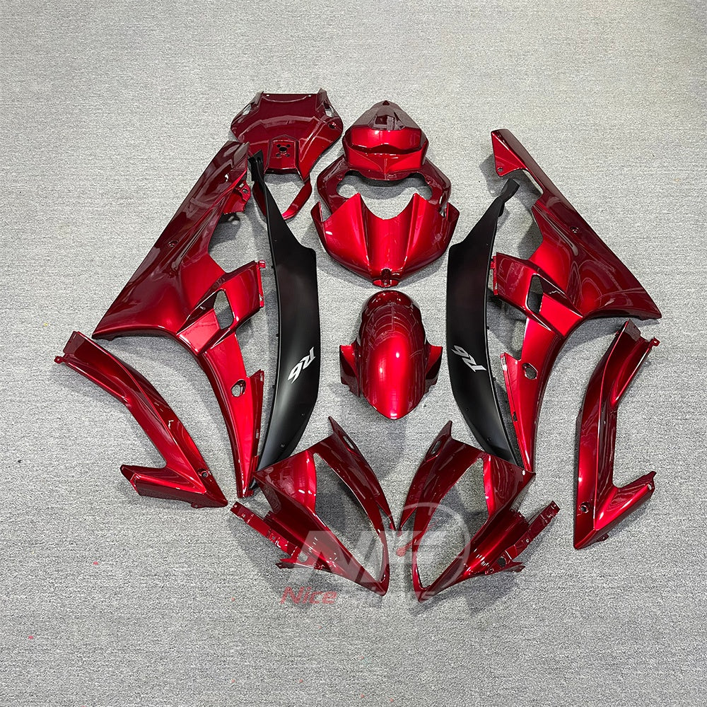 Aftermarket Blue Replacement Body Panels Compatible with 2006-2007 YAMAHA YZF-R6 RJ11 | NiceFairings - paint design NO.2 option image