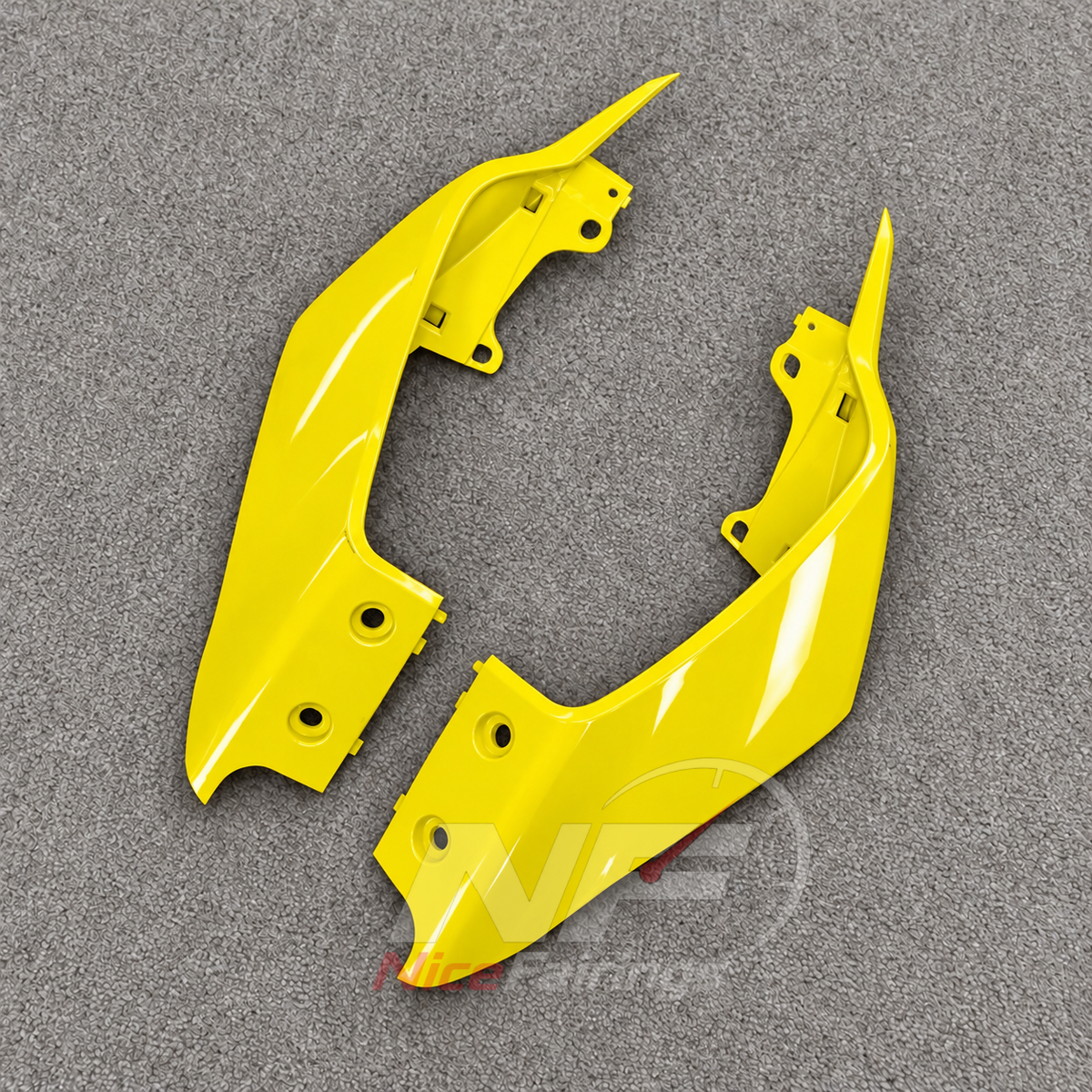 Fairings Kit Fits 2019-2022 YAMAHA YZF-R125 - ABS Plastic Bodywork - Yellow Black | NiceFairings - front angle image