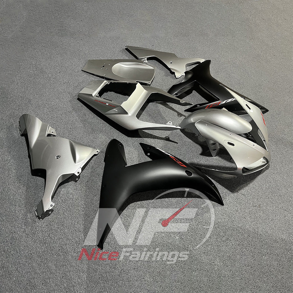 Complete ABS Body Panels Kit Fits YAMAHA YZF-R1 RN09 2002-2003 - Silver Black | NiceFairings - side angle image