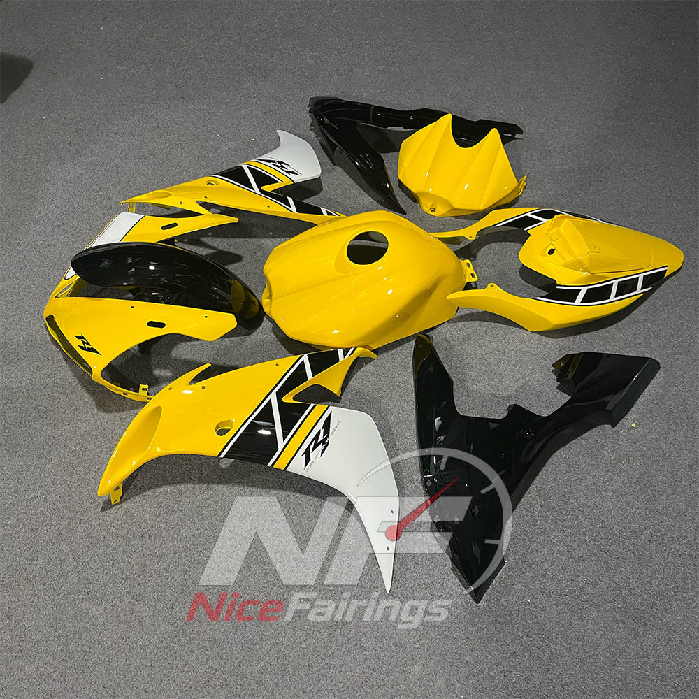 ABS Plastic Cowling Kit Fits YAMAHA YZF-R1 RN12 2004-2006 - Yellow | NiceFairings - side angle image